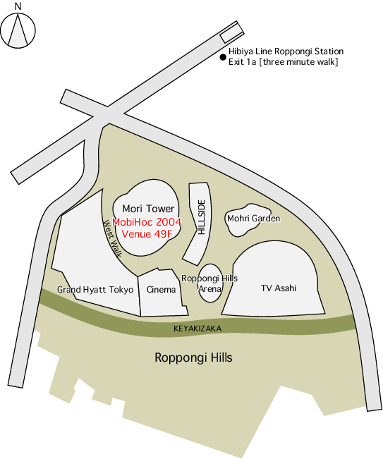 Venue/Hotel Area map